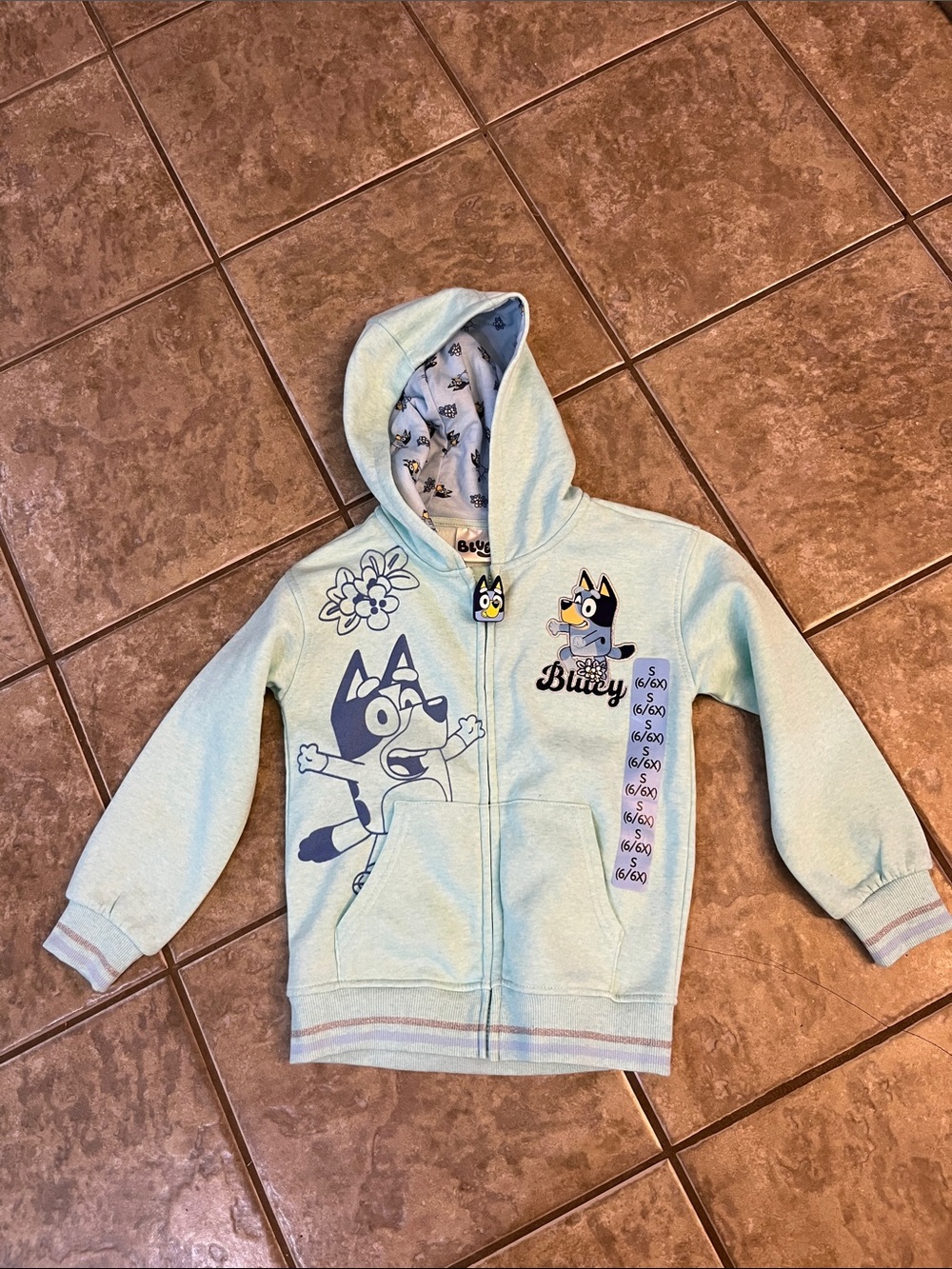 Girls' Hooded Bluey Jacket Size 6-6X